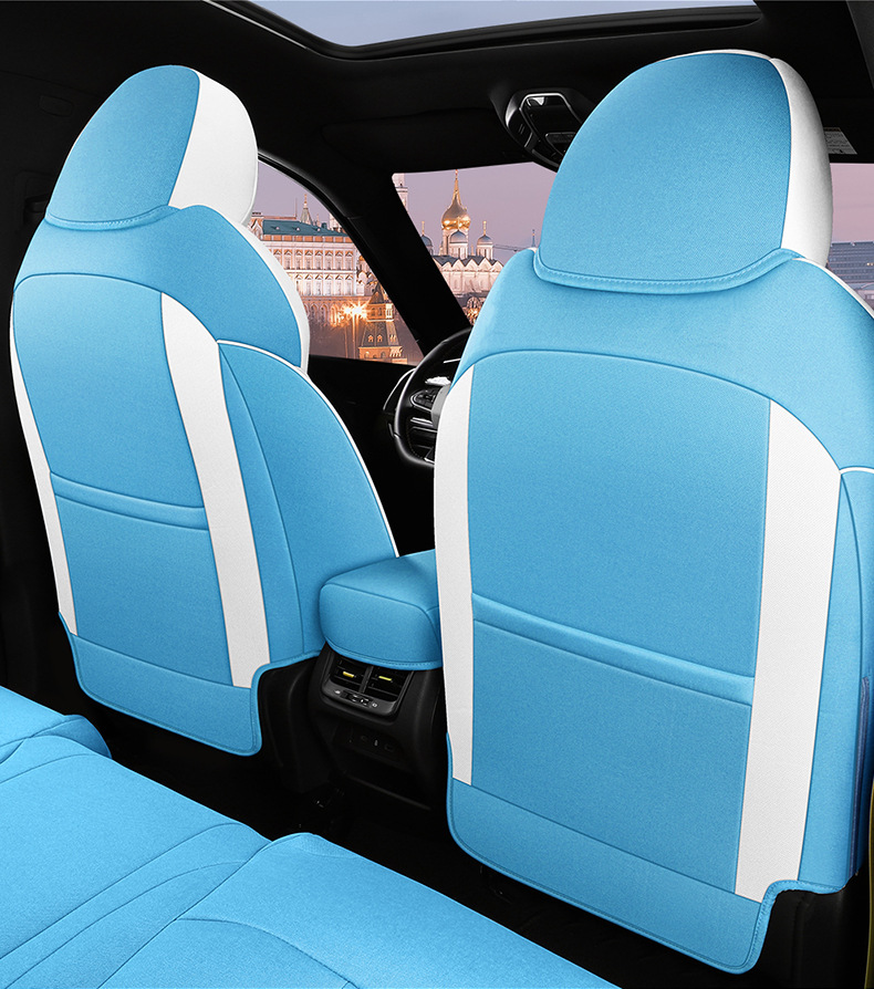Dedicated to Geely Xingrui car seat cover four seasons universal cushion summer Breathable linen all-inclusive cartoon seat cover