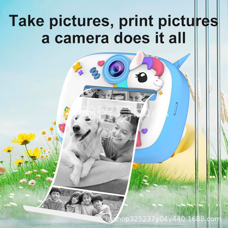Polaroid, мультяшная камера, компактная ручная видеокамера