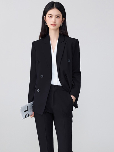 Women's Spring New Business Suit Blue Suit Set Professional Formal Suit University Graduation Interview Manager Workwear Trousers