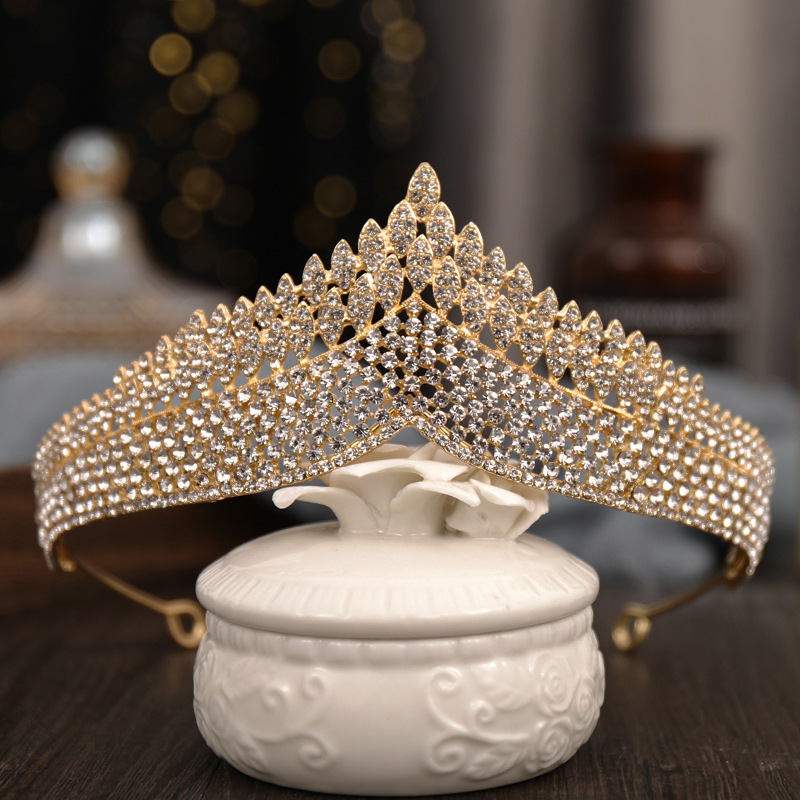 All Seasons Season Bridal Streetwear Women's Crown Alloy Plating Rhinestones Crown