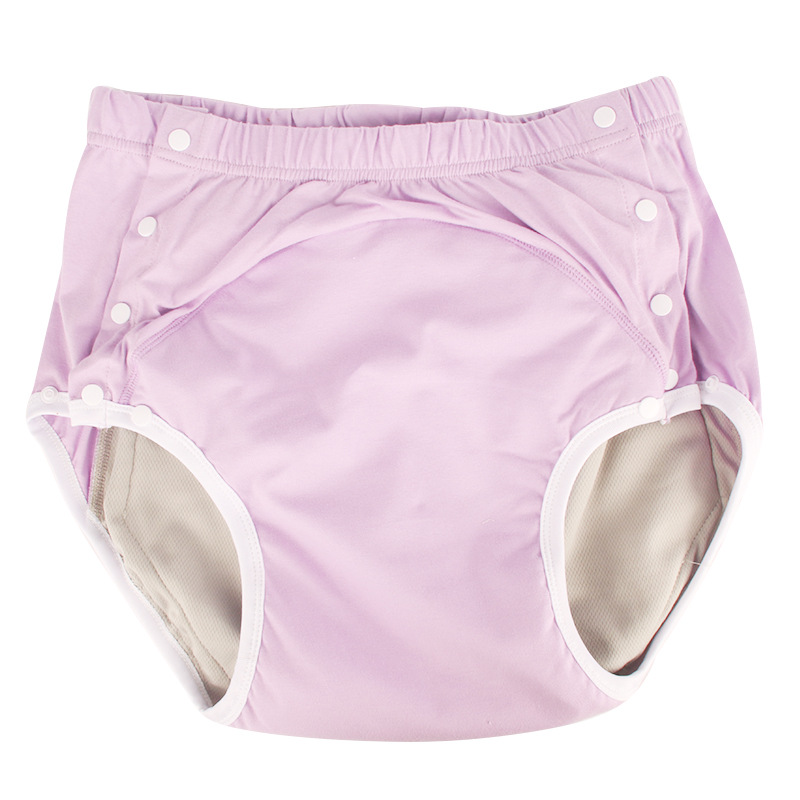 Pañales de tela para adultos de algodón de nuevo estilo para ancianos incontinencia ropa interior lavable a prueba de fugas pantalones de pañales personalizados de fábrica al por mayor