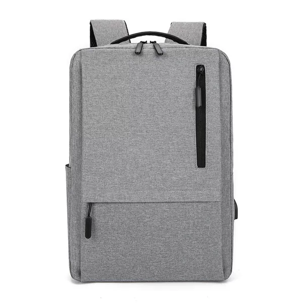 Backpack large capacity computer bag simple business multi-function usb charging backpack printable logo schoolbag for men