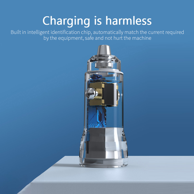 QIHANG 廠家批發(fā)車(chē)充36W USB+PD雙口QC3.0超快充汽車(chē)車(chē)載專(zhuān)用充電