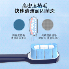 Huilang brush head adapts to Fei's electric toothbrush head replacement soft brush suitable for FT7105/FT7106/FT720