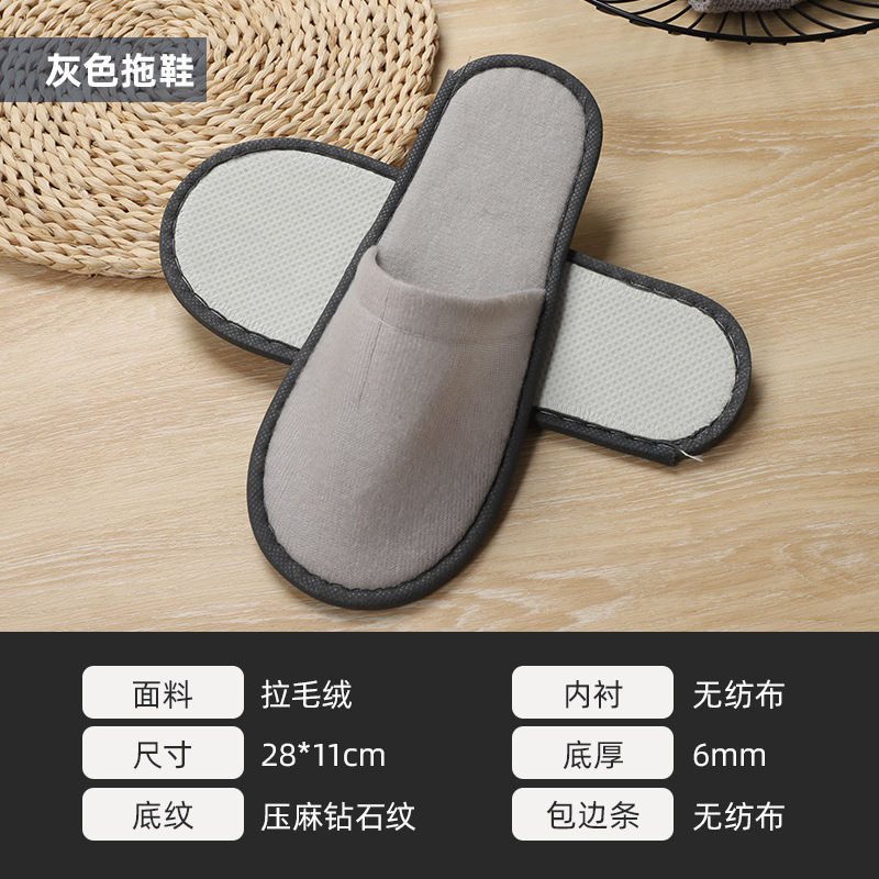 工場在庫ホテル、B&B、ビューティーサロン用の高級厚底滑り止めロゴ入り使い捨てスリッパを個別にパッケージ化|undefined