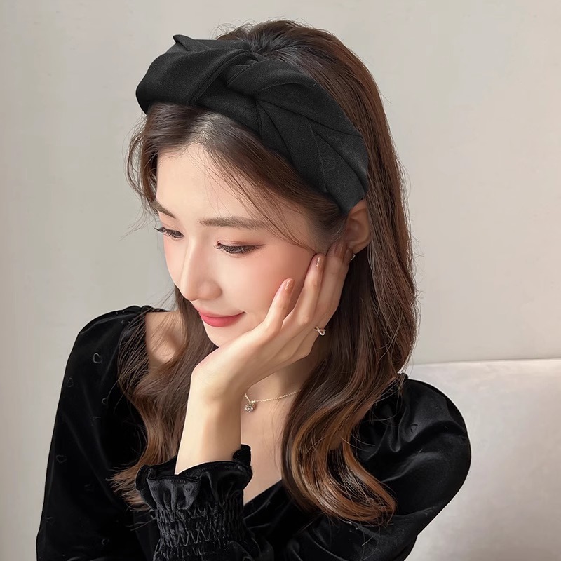 高级感高颅顶发箍女网红2025高端发带洗脸头箍女款宽边压发卡头饰|undefined
