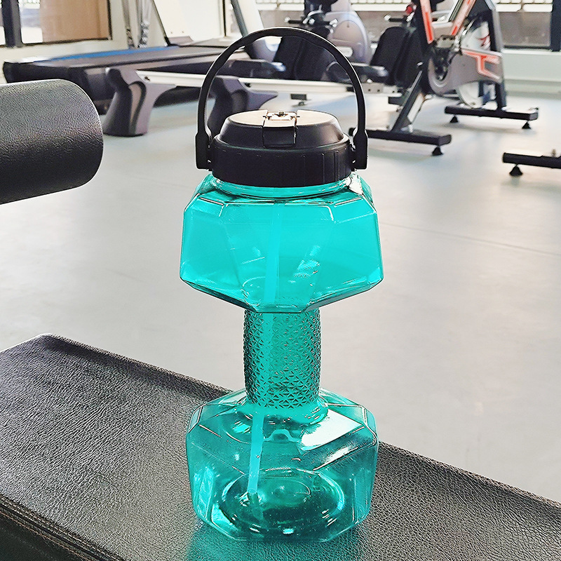 Creativo mancuerna de fitness hervidor de agua de llenado de agua con mancuernas taza de agua portátil de inyección de agua mancuerna de plástico olla brazo entrenamiento muscular equipo de la aptitud