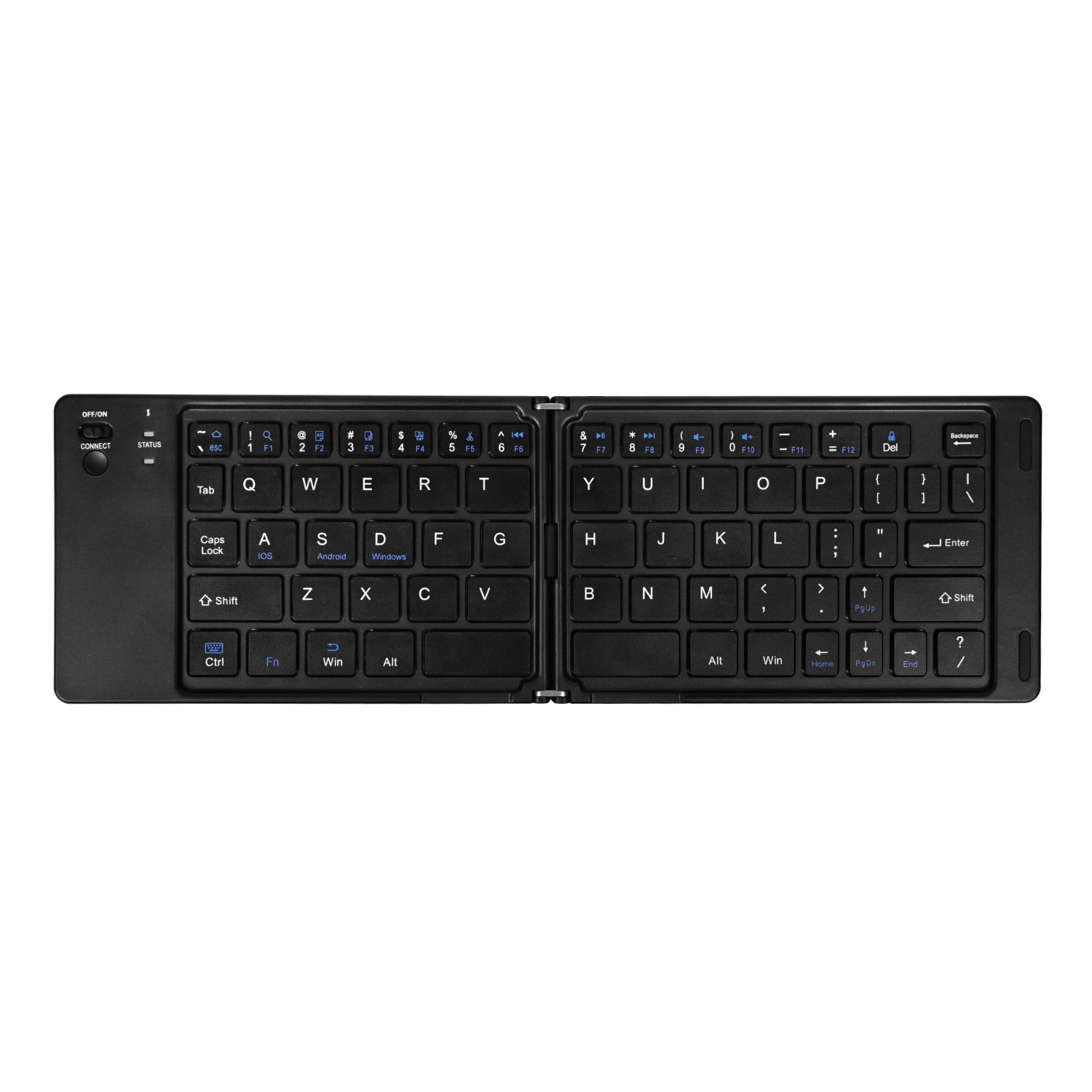 Nuevo teclado plegable Bluetooth ultra delgado soporte para teléfonos móviles tableta portátil plegable y recargable