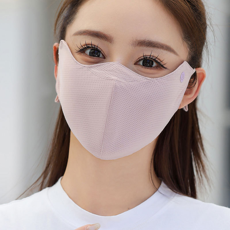2025年新作女性用立体日焼け止めマスク、薄型、目を保護する拡大、通気性、紫外線防止、男性用洗えるマスク|undefined