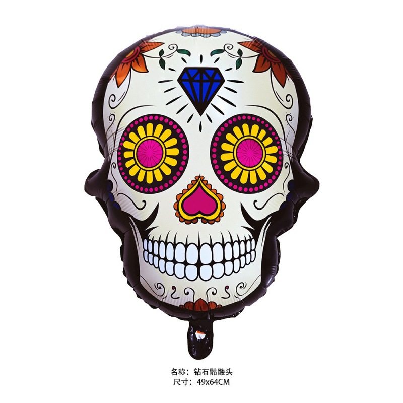 New Halloween balloon decoration aluminum foil balloon Halloween theme party layout special shaped aluminum foil balloon_voghion.com