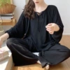 2421—Black + Hair Circle HX Long Sleeve Large Size Set