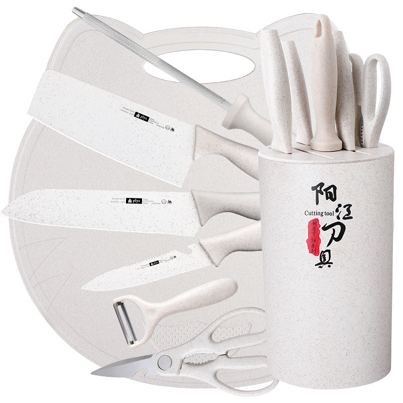 Kit de cuchillos de cocina, herramientas de alimentación infantil doméstica, conjunto completo de utensilios de cocina para bebés, cuchillos de cocina, tablero de cocina 2 - en - 1 Z