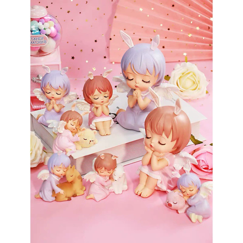 Decorative princess girl doll, cute collectible decor, plastic/resin, many styles and finishes