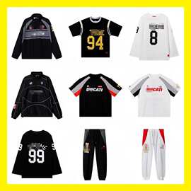 Ducati冲锋衣Soccer Jersey杜卡迪联名印花足球服T恤宽松运动套装
