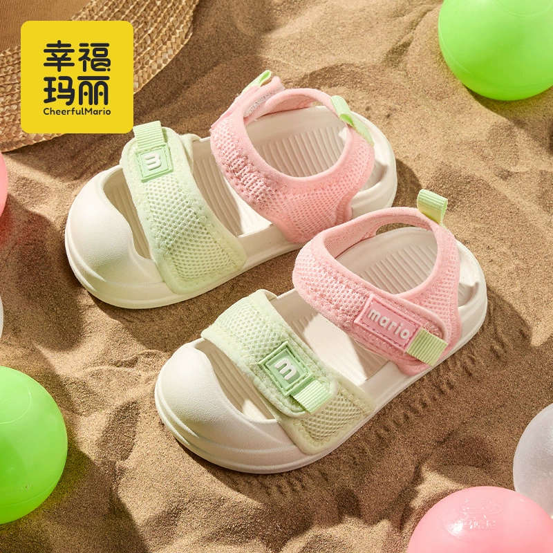 Счастливая Мэри Детские сандалии для девочек новый стиль детские спортивные пляжные туфли для мальчиков