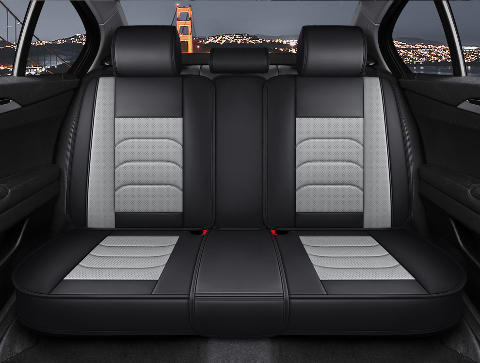 Cross-Border Foreign Trade Amazon Summer Car Seat Covers, Full-Cover Seat Cushions, Five-Seater Seat Cushions, Universal Leather Seat Covers for All Seasons