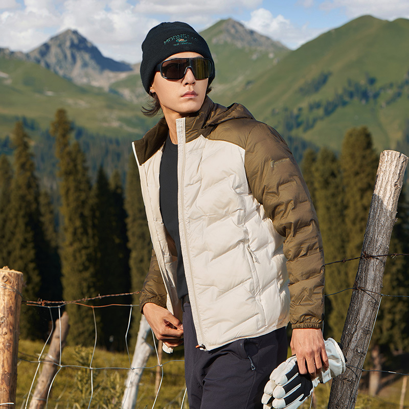 Lightweight Hooded down Jacket, New Autumn and Winter Style for Men, Windproof and Warm down Coat for Hiking, Workwear, Group Purchase