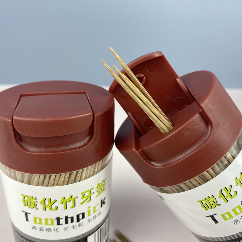 Miaocai flip-top screw cap bottle 500 bamboo toothpicks for one-time cleaning, direct supply from the manufacturer pic 21