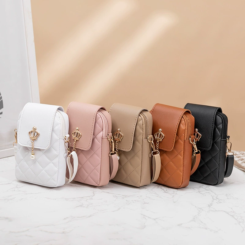 Новая простая универсальная сумка через плечо от производителя, внешняя торговля, вышитая сумка для телефона, женская сумка, оптовая продажа, маленькая сумка с жемчугом.