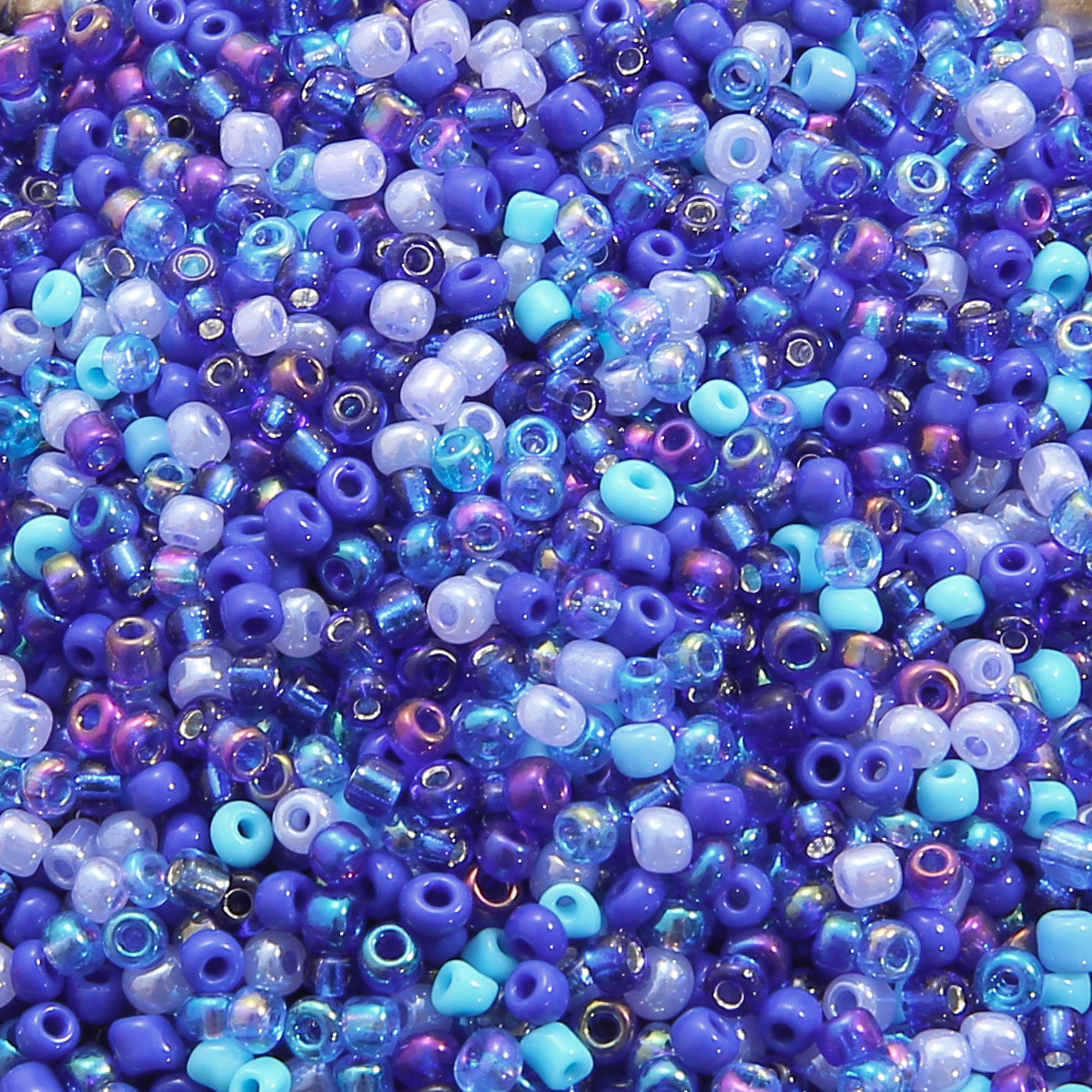 47# 3mm sapphire blue, 6 specified mixed colors, 30g/pack, about 1000 pieces