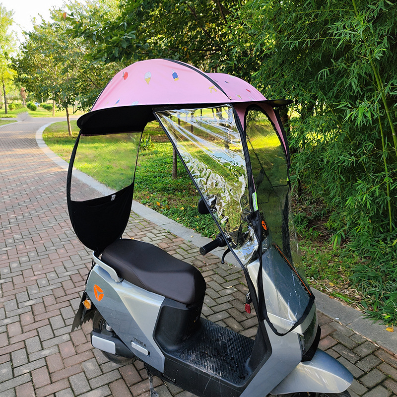 Electric Vehicle Canopy Dome Without Poles with Side Wings Sunshade and Rain Cover Can Be Shipped on Behalf of Others