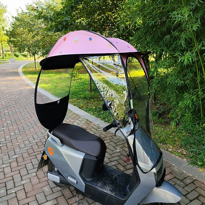 Elektromobil üçün ön şüşə çətiri (günlük) Poles with Side Wings Sunshade