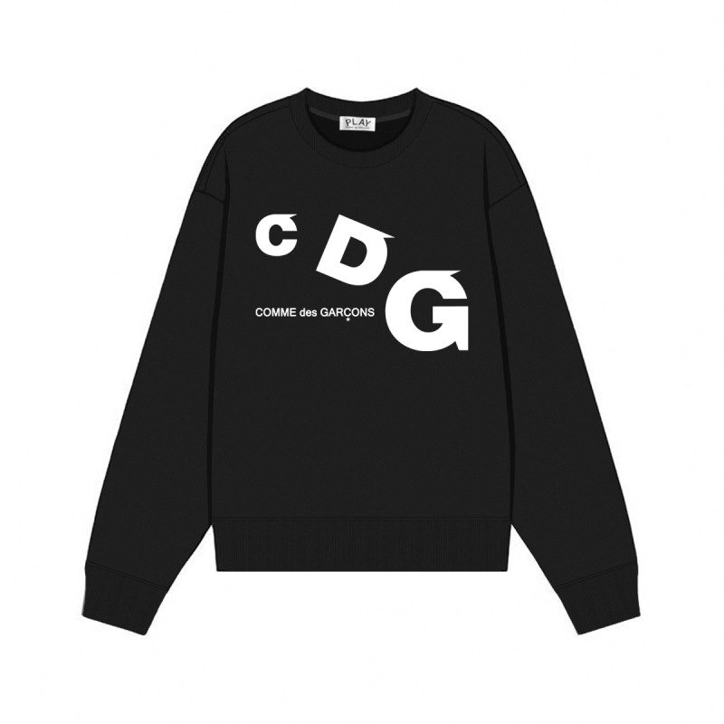 Comme des Garcons川久PLAY刺绣爱心秋冬季长袖圆领毛圈卫衣 男女|undefined