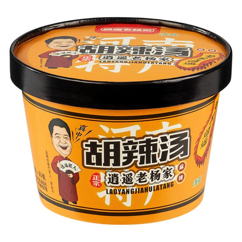Семейная промывка воды Сяояо Лао Яна Ху Пряный суп кипяченая вода заваривание удобный завтрак растворимый Пряный суп Ху 65*12 бочек оптом