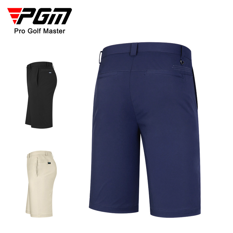 Quần short golf nam PGM thể thao co giãn nhanh khô — KUZ130-màu xanh hải quân, KUZ130-Kaki, KUZ130-Màu đen, KUZ130-màu xám nhạt