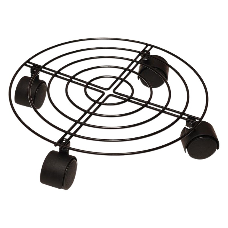 Hierro pie baño de madera barril rack universal rueda móvil maceta estante metal bandeja gas tanque base acero botella rack