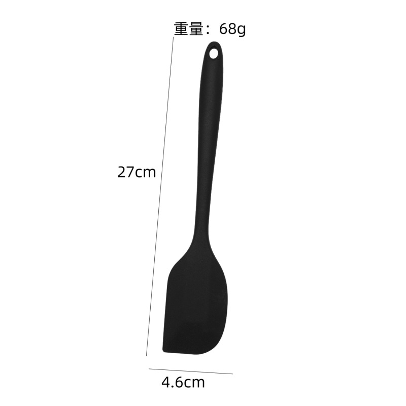 27CMシリコンスクレーパー耐高温ベーキングスクレーパー台所家庭用食品級クリーム攪拌ツールケーキナイフ|undefined