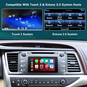 Toyota seriyalı avtomobillərin orijinal ekranının simsiz Carplay, Android Auto, Hicar ilə modifikasiyası üçün