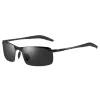 Black frame metal polarized gray film
