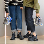 巴黎弹簧鞋女2025新款增高厚底悬浮老爹鞋情侣款男透气减震运动鞋