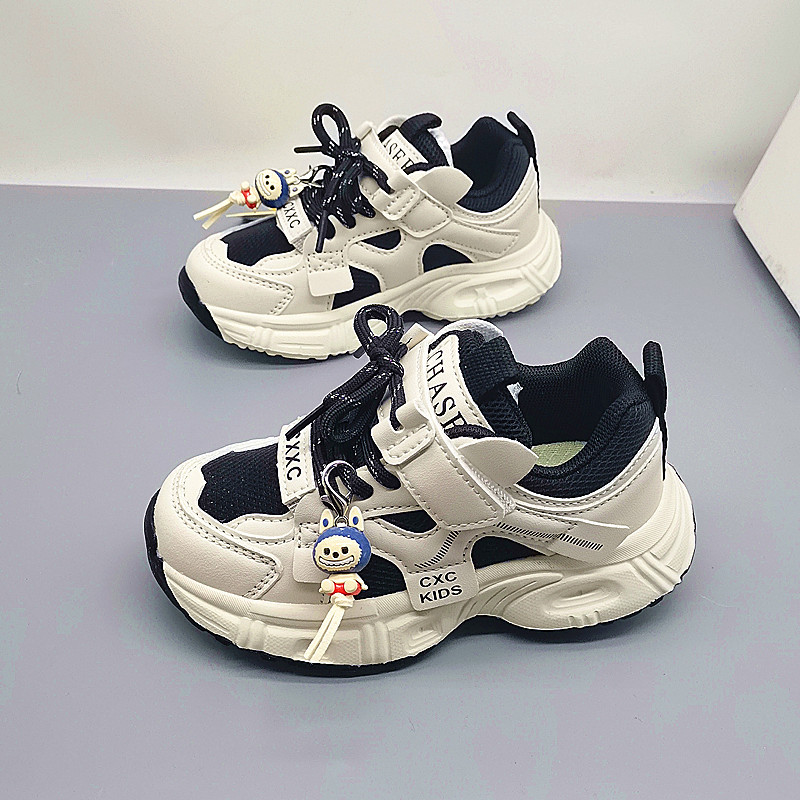 Pato de cuero de la infancia 28 - 32 talla zapatos deportivos bebés zapatos de moda grandes zapatos de padres zapatos casuales de niñas