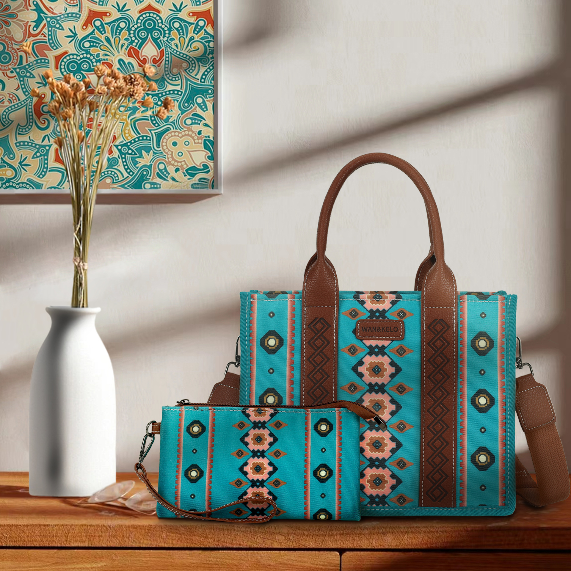 150g Weight Canvas Lining Material Zipper Closure Type Single Shoulder Strap Strap Type Square Bag Bags Type Casual Occasion Canvas Material Color Block Pattern All Seasons Season Unisex Gender Vintage Style, Ethnic Style Style Square Shape Small Size Unisex Small Canvas Color Block Vintage Style Ethnic Style Square Zipper Square Bag 无