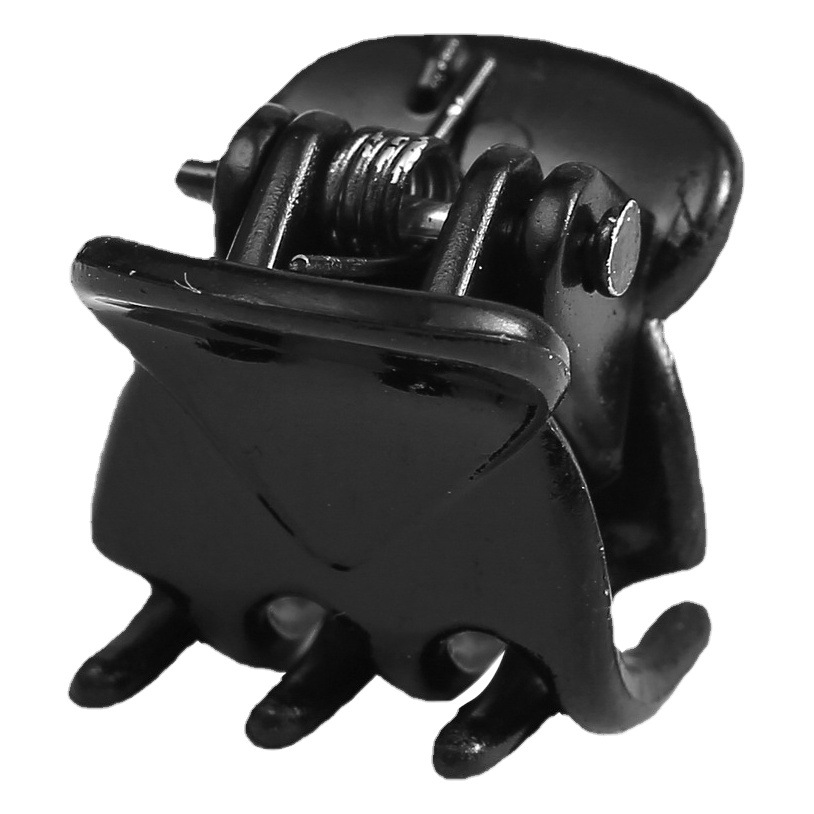 1.5cm Matte Black Mini Small Clip Women's Bangs Small Hair Clip Children's Princess Head Braided Hair Clip Headwear