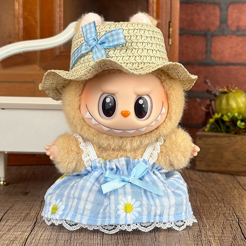 Labubuの子供服に適しています。布の服は17cm一二三代のセットの小さいアクセサリーに座っています。|undefined