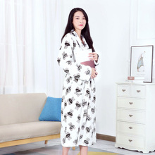 加厚珊瑚绒睡袍女秋冬青年情侣浴袍男女晨袍长袖浴衣冬睡衣家居服