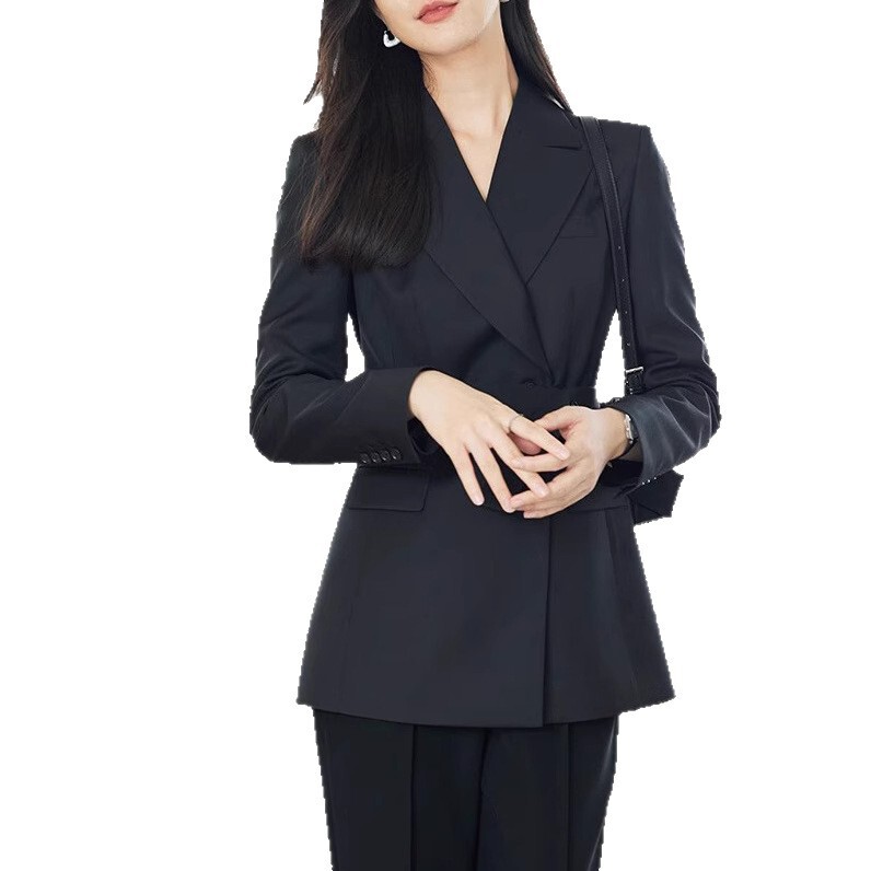预售2025秋季新款西装外套女气质通勤时尚束腰西服|undefined