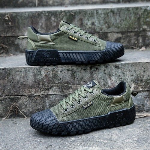 Men's Liberation Shoes, Rubber Shoes, Construction Labor Shoes, Wear-Resistant Breathable Canvas Farm Work Shoes, Safety Shoes, Wholesale from Manufacturer