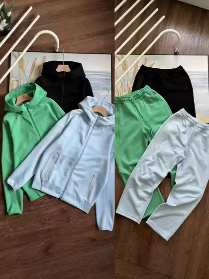 2024 Spring and Autumn Tech Casual Sports Hooded Jacket and Casual Pants Set