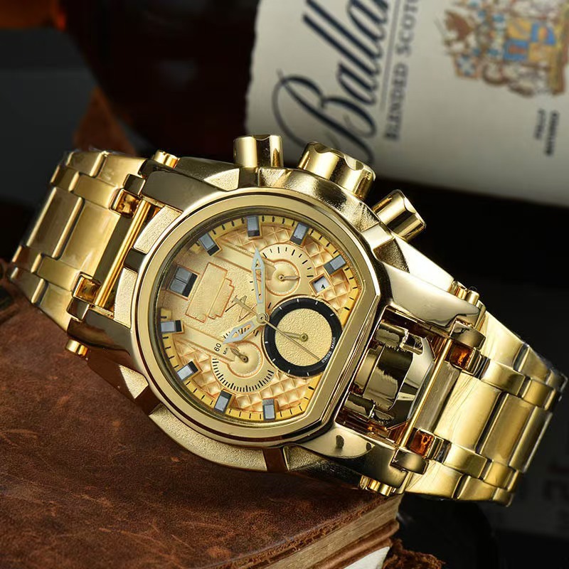 Foreign trade independent station WIS AliExpress sells men's large INVICTA multifunctional quartz manufacturers on behalf