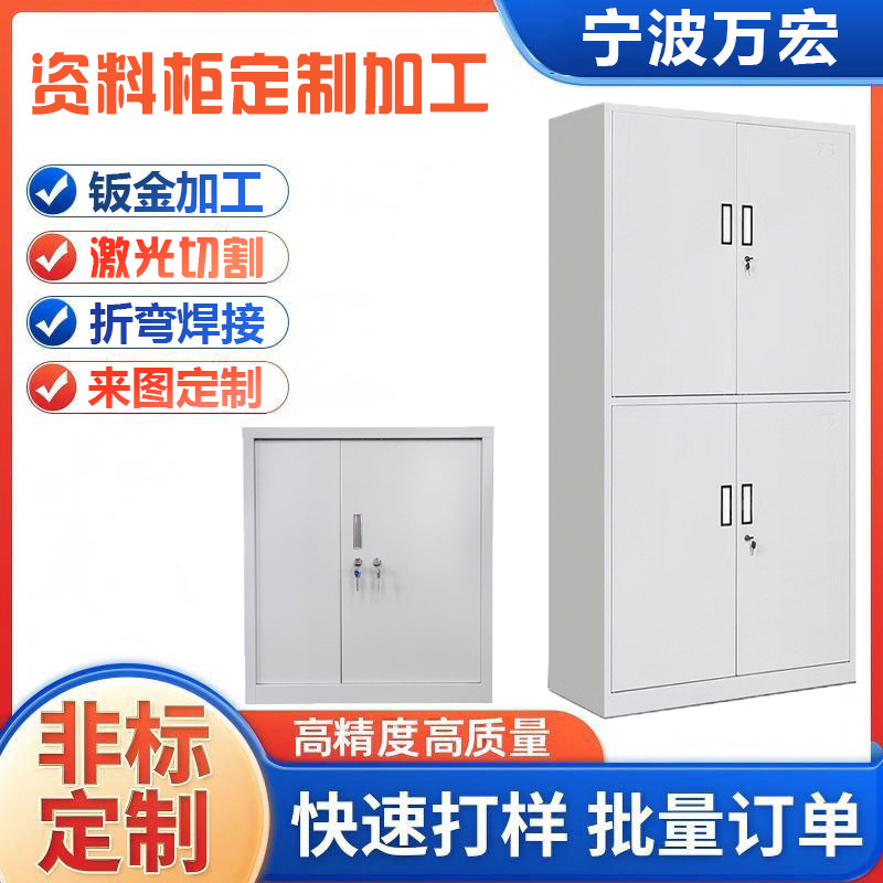 资料收纳柜加工办公室钢制铁皮柜储物文件柜资料柜书柜文件柜加工