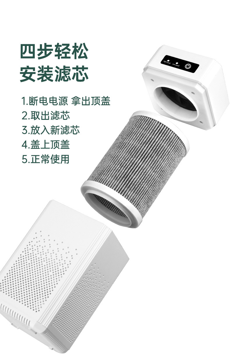 Strictly select car air purifier negative ion purification air aldehyde removal portable small car internal oxygen bar