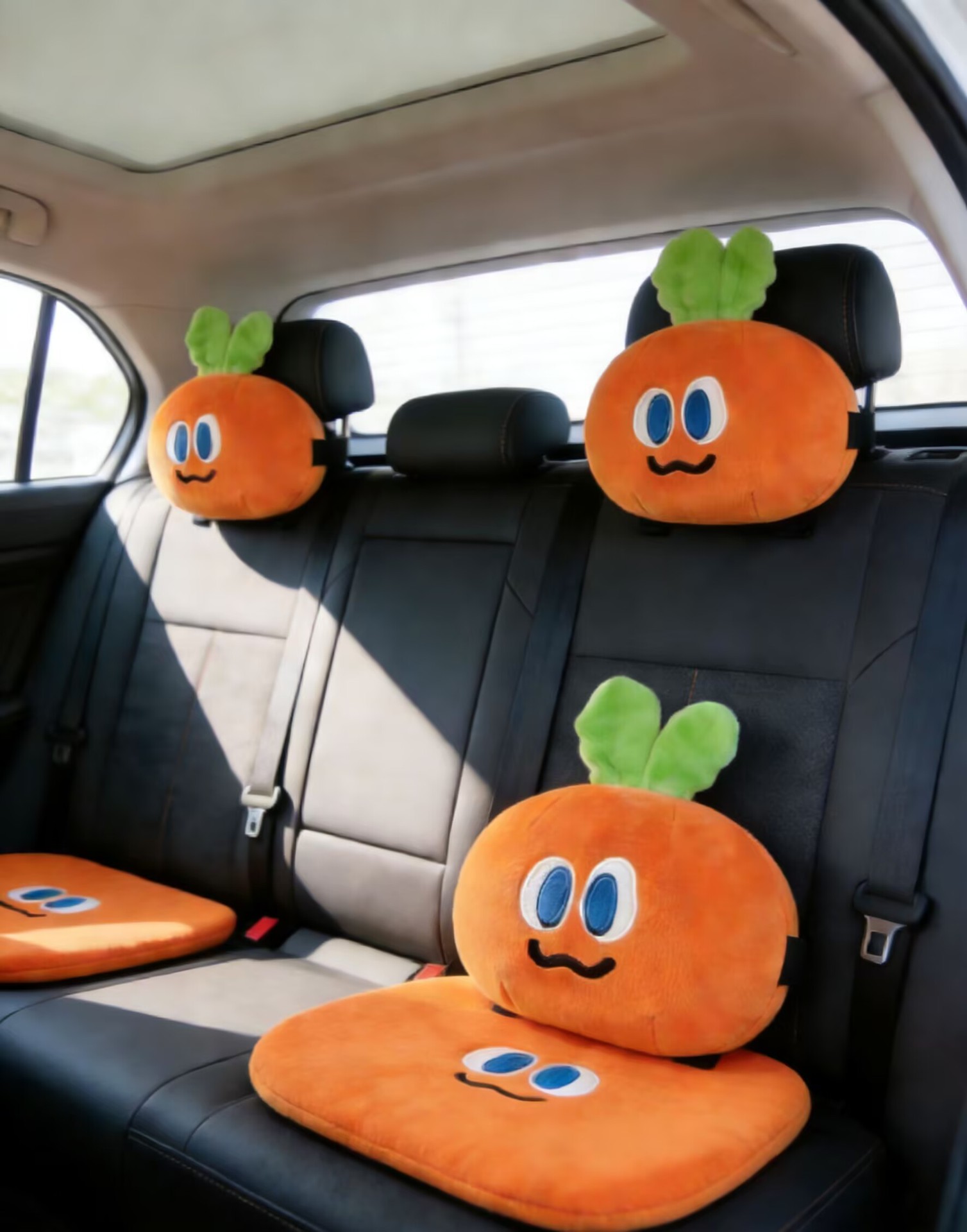 Car headrest cartoon plush toy, Mayday merchandise, cute decorative pillow, car headrest and neck pillow
