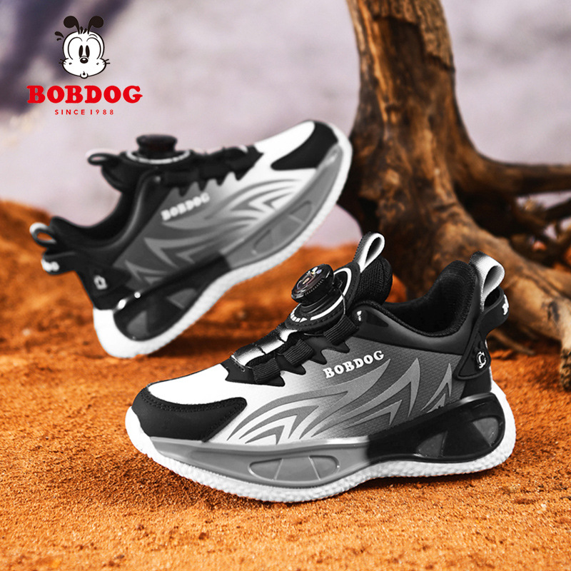 Zapatos para niños de primavera y otoño, zapatos deportivos impermeables de cuero para niños de 6 - 12 años de edad, zapatos de balón rotativos