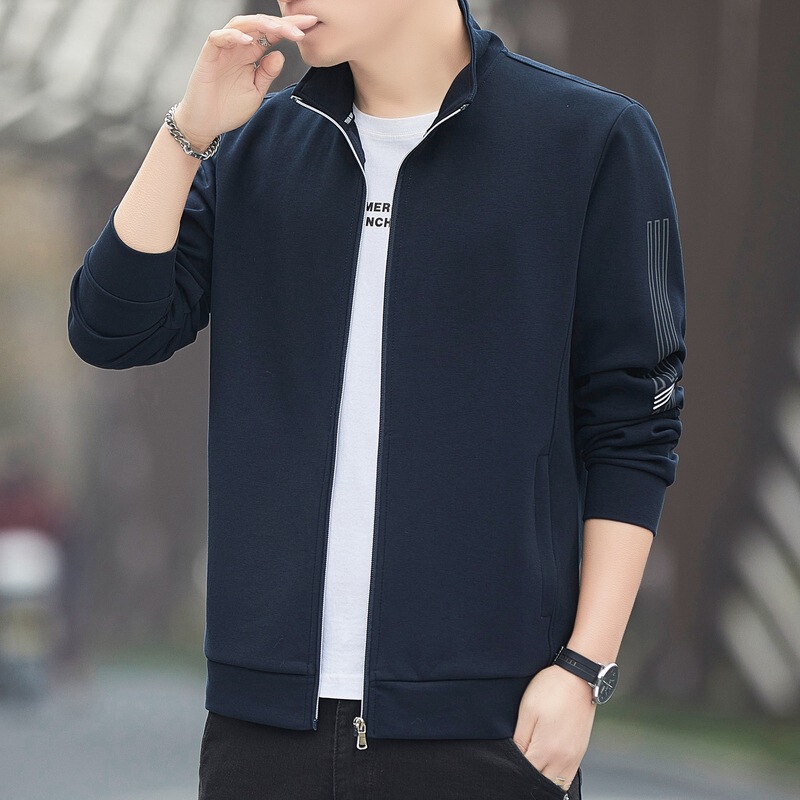Direct from the manufacturer, 2026 new men's cardigan sweatshirt, fashionable and versatile for spring and autumn, plus-size sweatshirt, casual sports trend Direct from the manufacturer, 2026 new men's cardigan sweatshirt, fashionable and versatile for spring and autumn, plus-size sweatshirt, casual sports trend