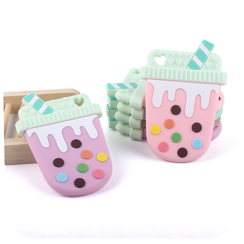 Bebé suministros de leche silicona taza té helado mordedor palo mordedor juguete Comercio exterior AliExpress Amazon mordedura pegamento