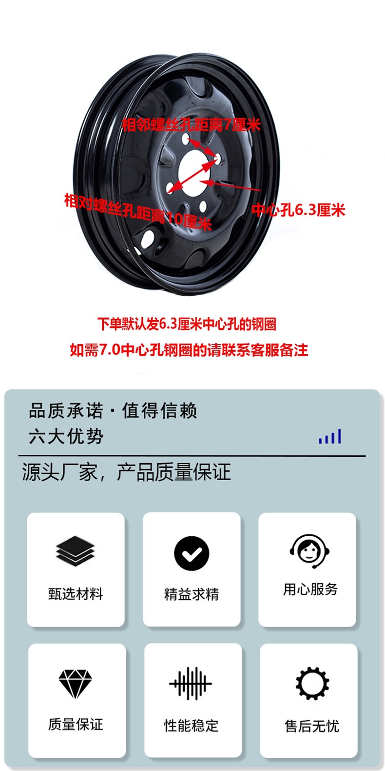 Electric Tricycle Rear Wheel Steel Wheel Hub Steel Rim Plate Wheel 4.00/3.00/3.75/3.50-12 Thickeneded Wheel